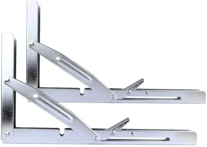 Étagère pliante ou support de Table d'établi, 2 pièces, charge Max. 550lbs