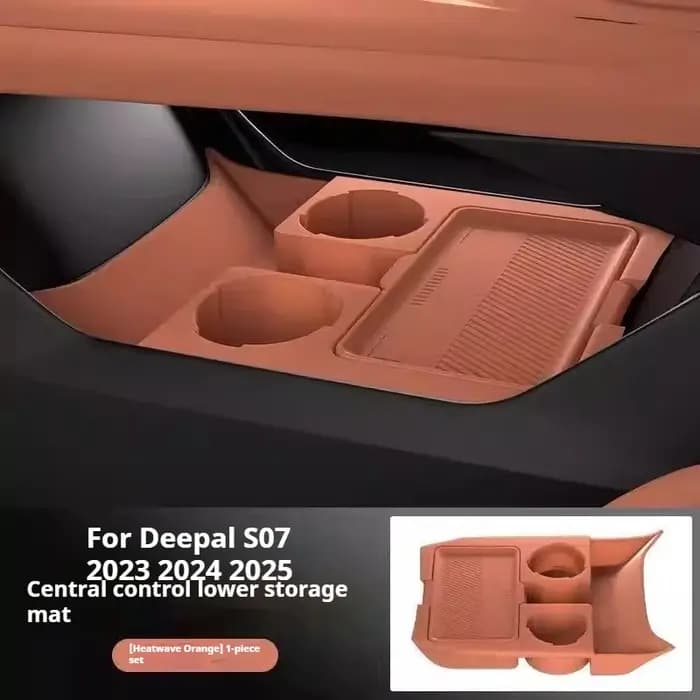 Pour Deepal S07 2023 2024 2025 – Boîte de rangement inférieure de la console centrale avec couvercle