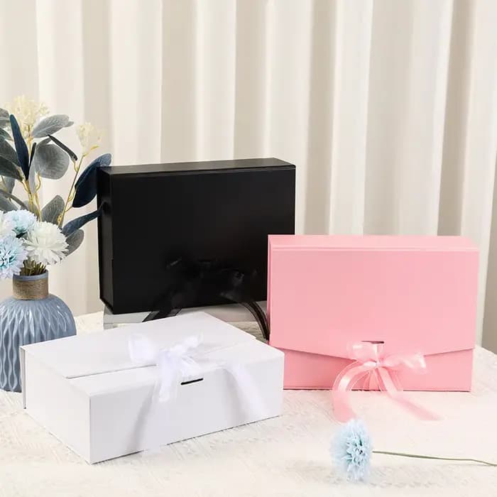 Boîte-cadeau pliante en carton dur, 20 pièces/lot, boîte d'emballage pour vêtements et sous-vêtement