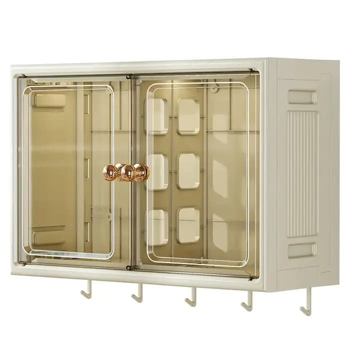 Organisateur mural pliable – Étagère de salle de bain sans perceuse pour cosmétiques