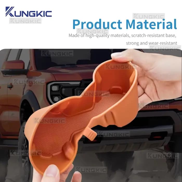 Pour Ford Ranger 2023 2024 2025 2026 Boîte de rangement pour gobelets et accoudoir de console centrale de voiture