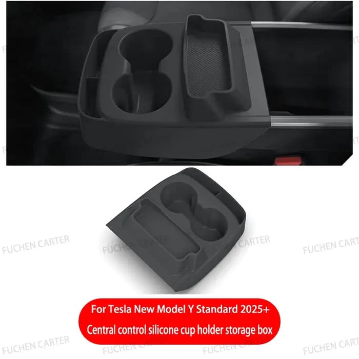 Boîte de rangement TPE sous le tableau de bord pour Tesla Model Y Standard 2025 2026