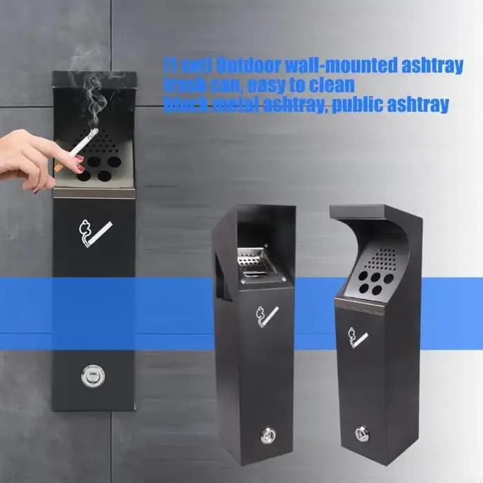 Poubelle murale extérieure avec Installation facile conception d'ouverture inférieure pour nettoyage rapide