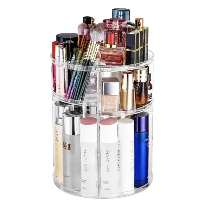 Boîte de rangement rotative pour cosmétiques