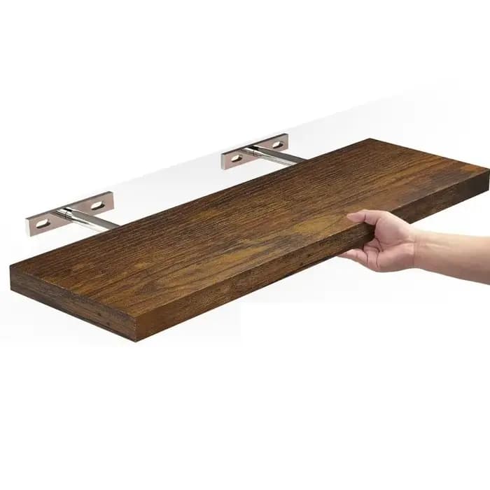 Support de rangement suspendu en bois, supports invisibles, étagères murales suspendues, présentoirs