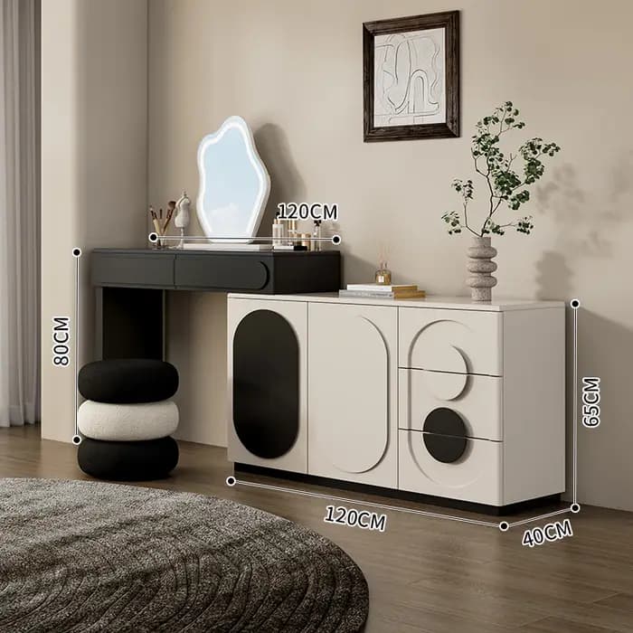 Table de toilette avec rangement