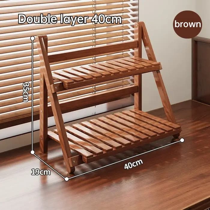 Étagère de rangement de bureau multifonctionnelle à double couche