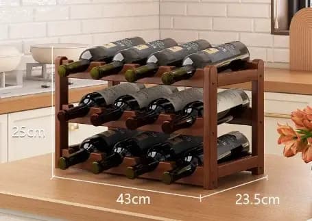 Range-bouteilles autoportant pour comptoir