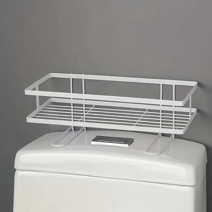 Étagère de rangement pour salle de bain au-dessus des toilettes