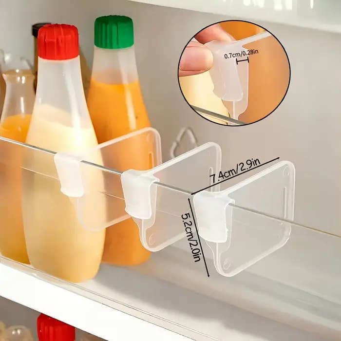 Organisateur de réfrigérateur transparent et robuste