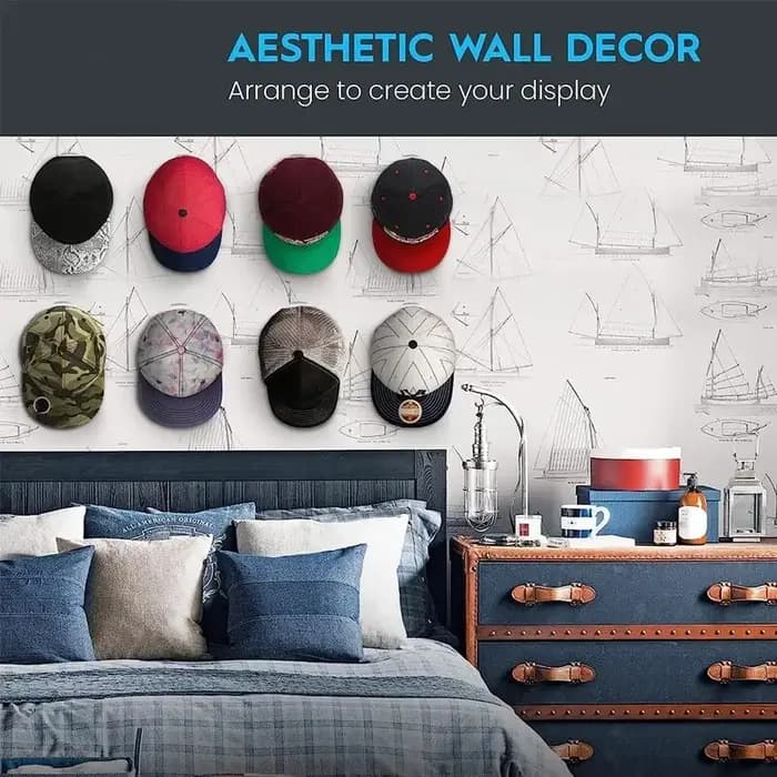 10 pièces porte-casquettes nouveau crochet de casquette de Baseball noir conception Simple support de chapeau