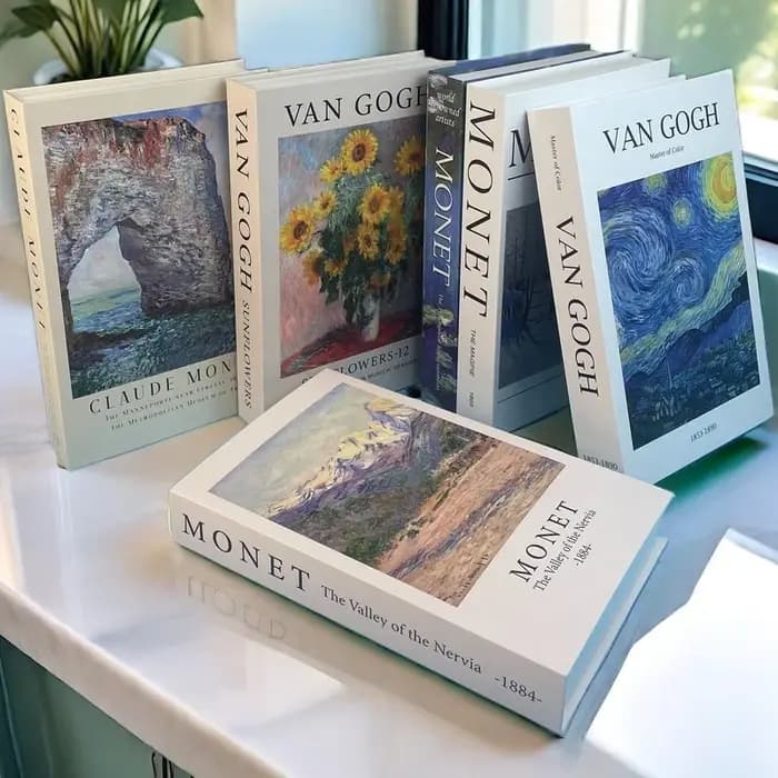 Ornement d'étagère de boîte de rangement de faux livres