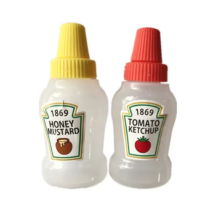 Mini bouteille à presser Sauce d'assaisonnement enfants dessin animé boîte à déjeuner accessoires de cuisine pour épices Bento petit récipient