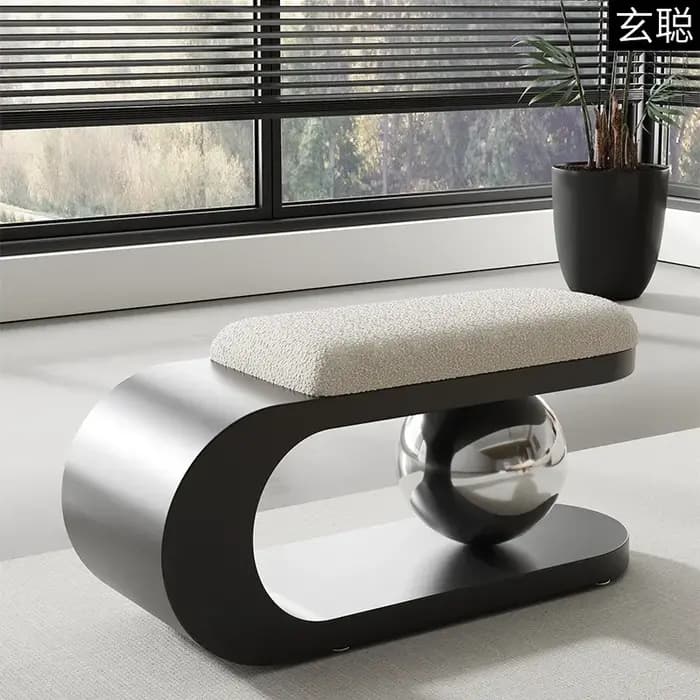 Banc à chaussures nordique pour la maison