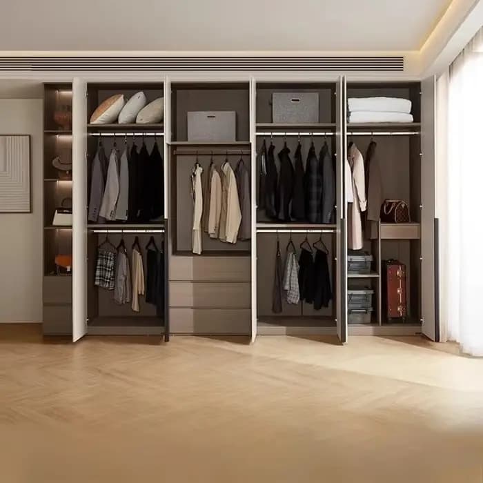 Armoires nordiques organisateur rangement vêtements placard Dressing armoire/placard