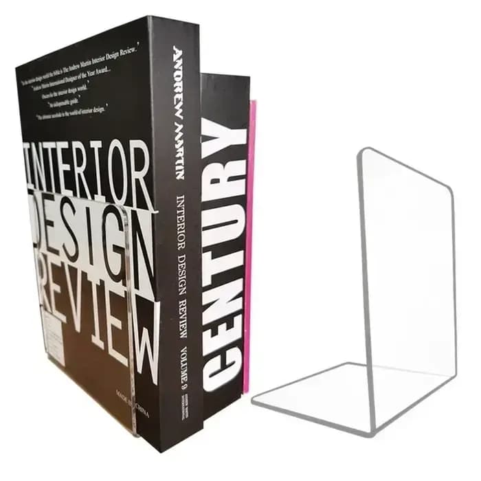 Serre-livres en acrylique Transparent