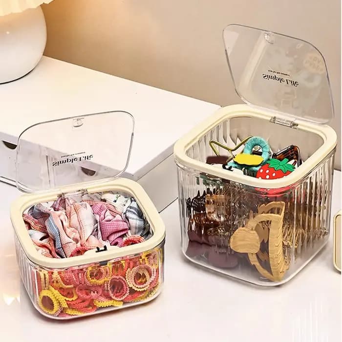 Boîte de rangement d'accessoires pour cheveux