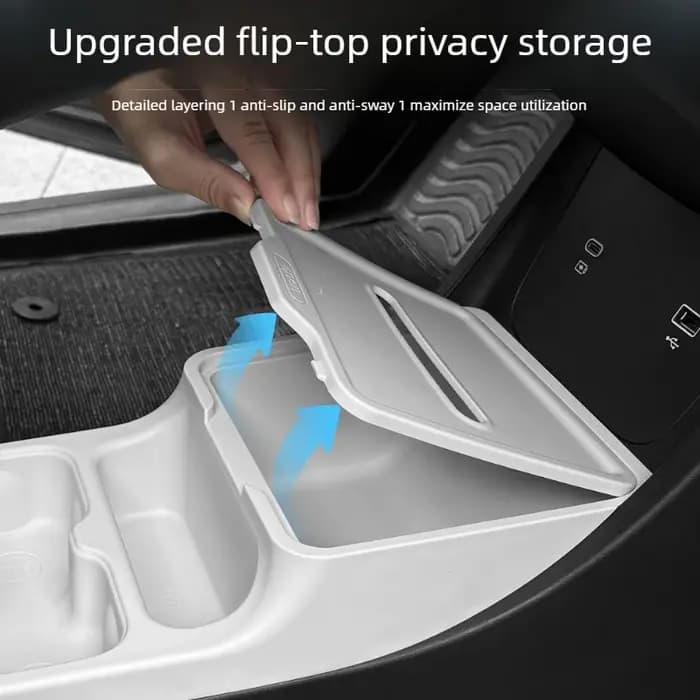 Boîte de rangement double couche pour console centrale Geely EX2/Xingyuan 2025-26