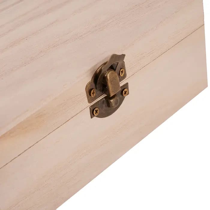 Boîte de rangement en bois pour bijoux à clapet