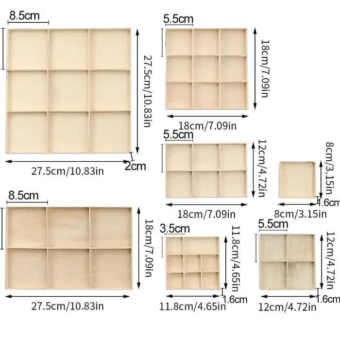 Palette d'affichage de bijoux en bois