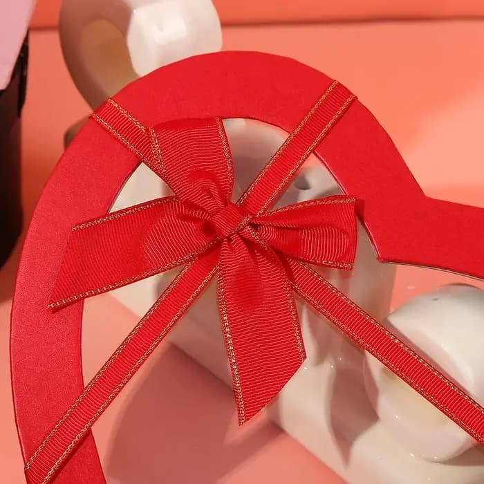 Nouveau Boîte-cadeau en forme de coeur boîtes cadeaux transparentes avec nœud papillon avec couvercle emballage boîte en papier anniversaire