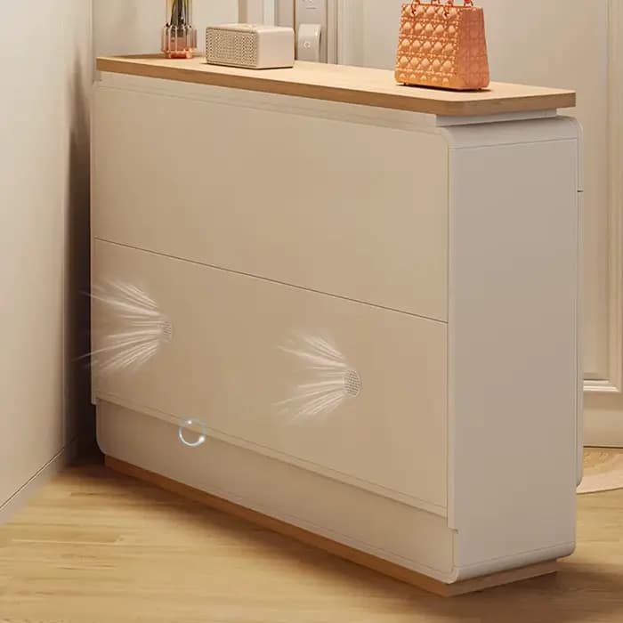 Meuble à chaussures vertical moderne de luxe pour pantoufles