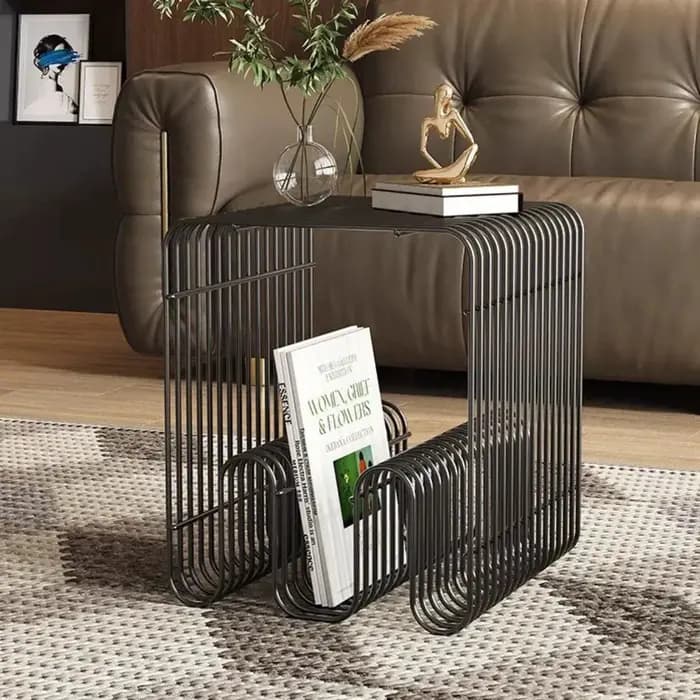 Étagère métallique moderne et élégante – Organisateur mural et sol multifonctionnel pour tables basses