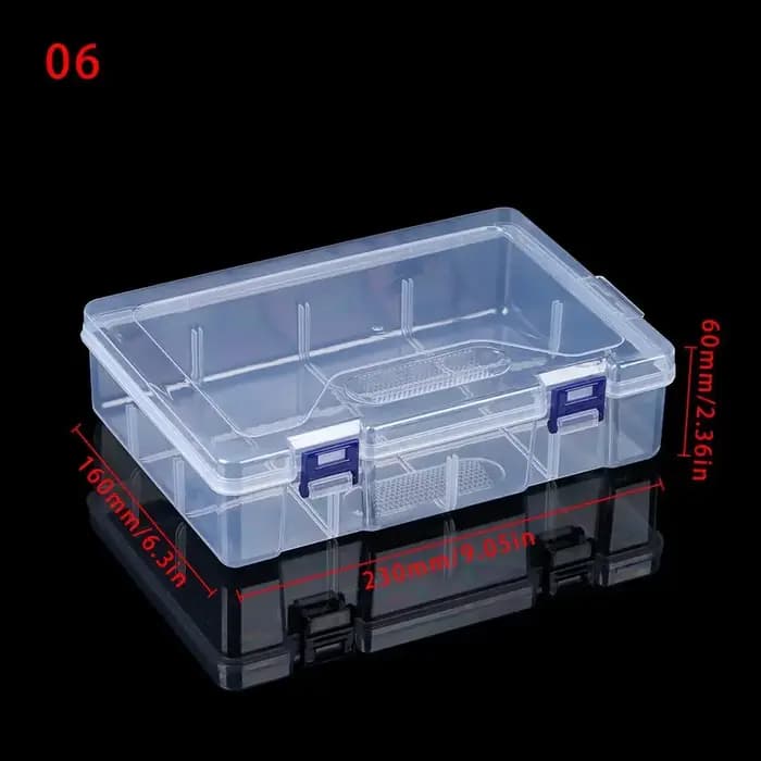 Boîte de rangement en plastique transparent