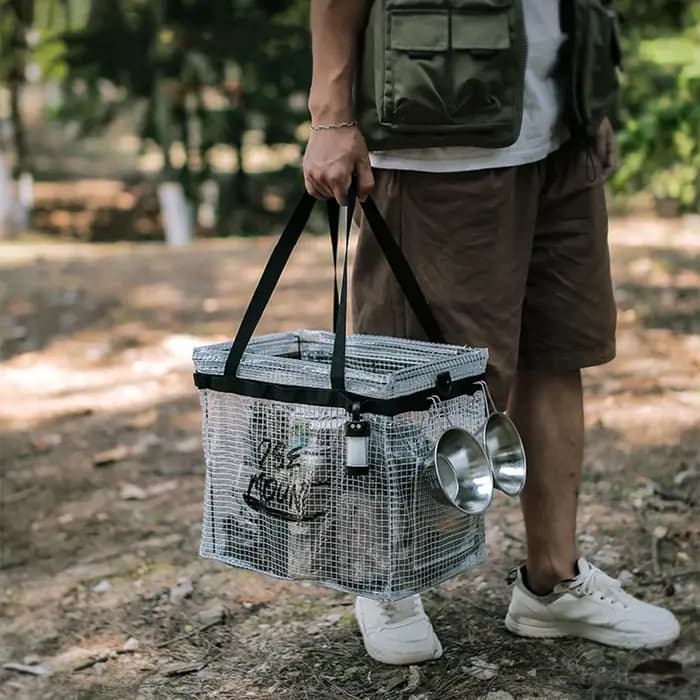 Boîte de rangement pliante Portable, boîte de rangement de grande capacité, conteneur multi-usages, boîte de rangement de Camping en plein air, stockage d'équipement de pêche