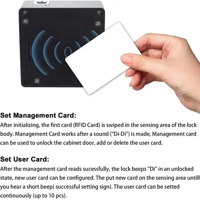 Serrure de tiroir intelligente Invisible électronique RFID 13.56MHz IC