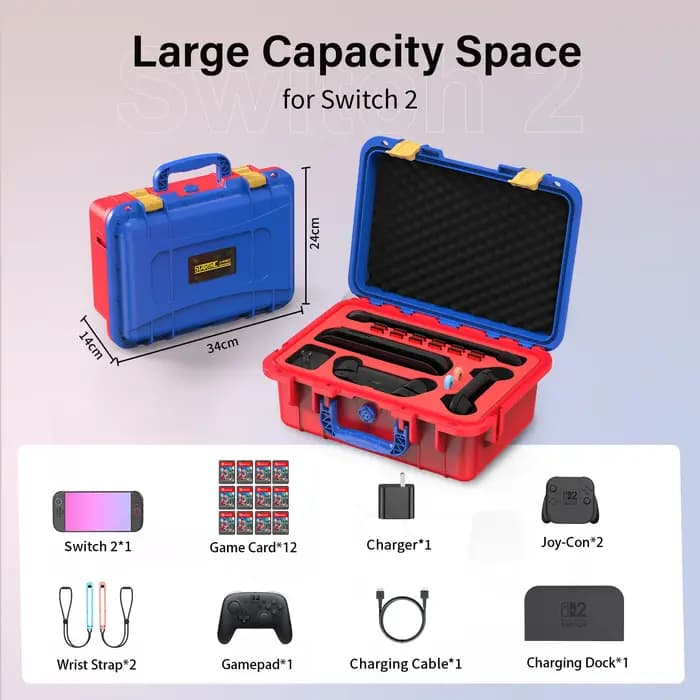 Mallette de rangement pour console de jeu Switch 2