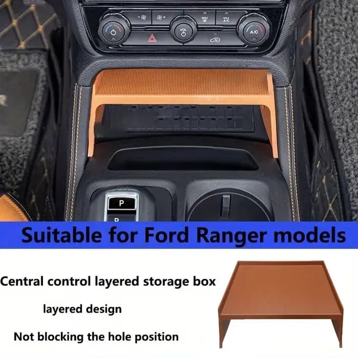 NOUVEAU - Compatible avec FORD RANGER 23-24 - Boîte de rangement centrale