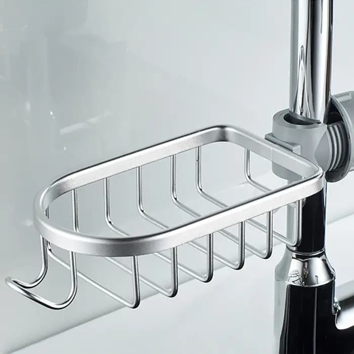 Support de rangement pour robinet de salle de bains