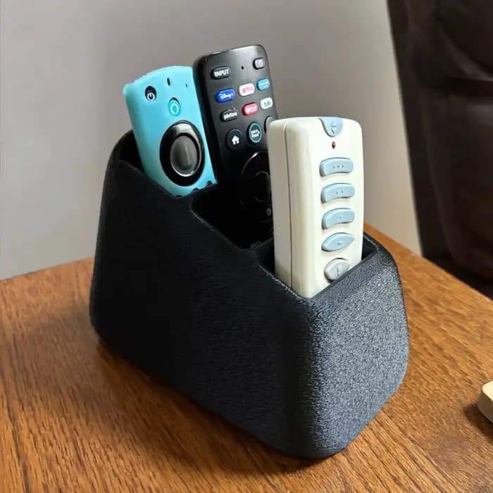 Boîte de rangement pour télécommandes avec 2/3 compartiments en plastique