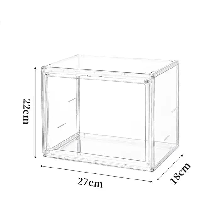 Boîte de rangement pour livres en acrylique, vitrine magnétique transparente, organisateur d'album a