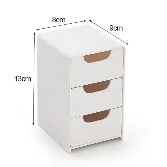 Organisateur de bureau chic à 3 niveaux avec tiroirs – Idéal pour les fournitures