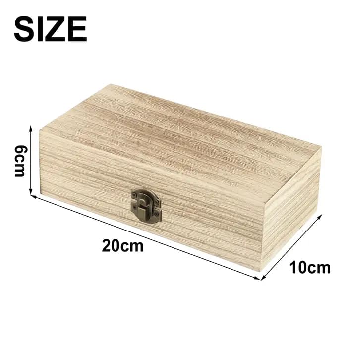 Boîte de rangement de bijoux en bois rétro