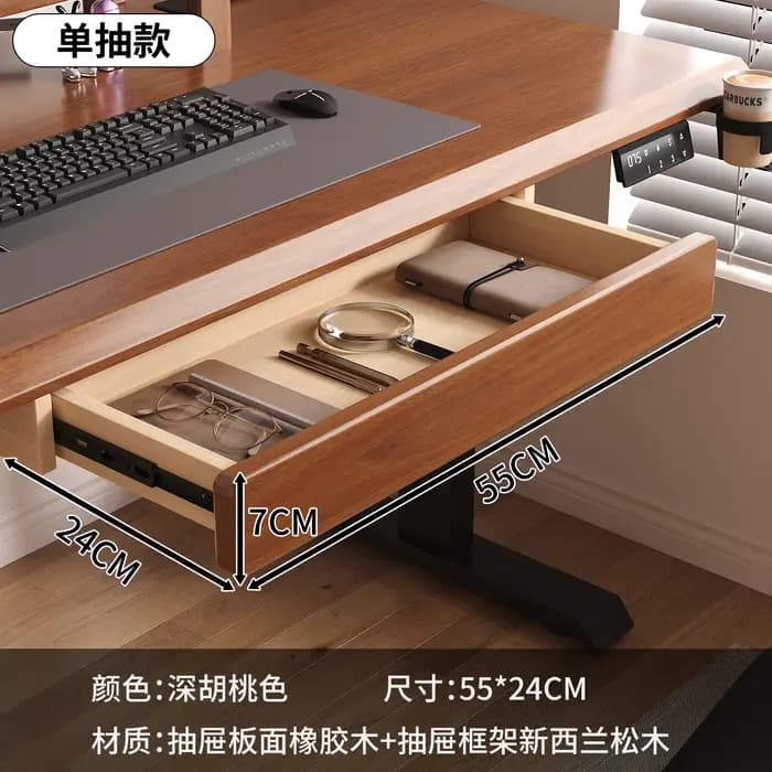 Grand tiroir sous le bureau