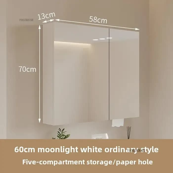 HOWall-Armoire à Miroir Moderne et Intelligente, Meuble de Rangement Créatif pour la Maison