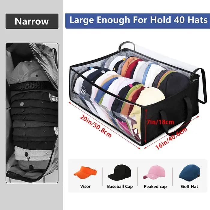 Boîte de rangement pour casquettes de baseball