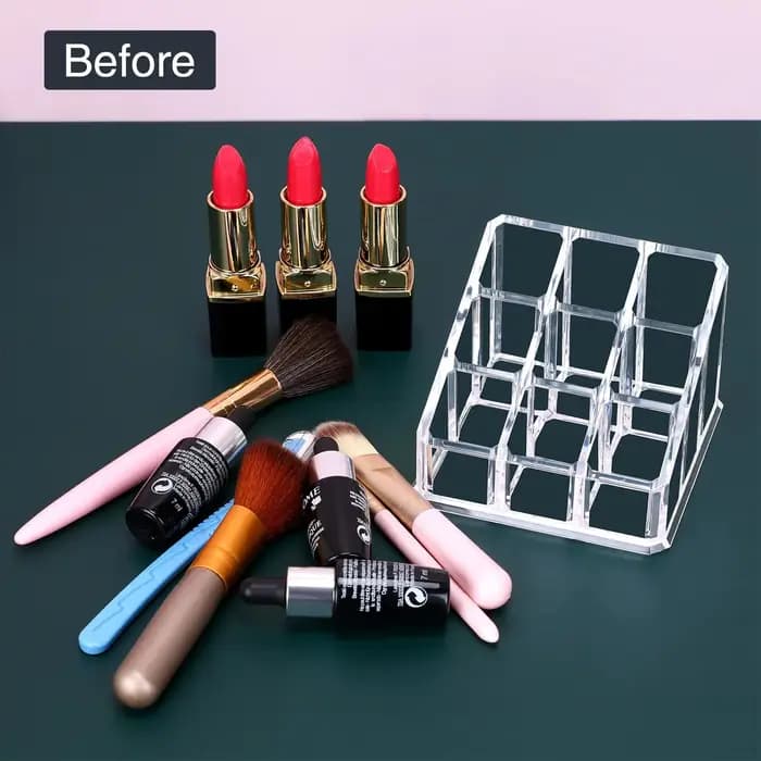 Boîte de rangement de rouge à lèvres à 9 grilles