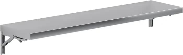 Table pliante murale en acier inoxydable 304, 23.6x16 pouces, étagère murale, maison, cuisine, salle de bains, camion alimentaire, garage, argent