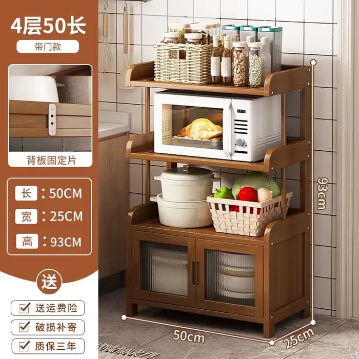 Étagère de cuisine multifonctionnelle pour four à micro-ondes, support de rangement multicouche pour