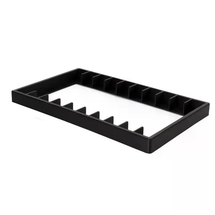 Organisateur de cassettes compactes, boîte en plastique noir, fermeture magnétique, support de range