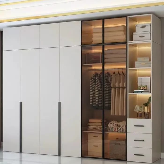 King Size moderne armoire femmes luxe tiroir étagère organisateur garde-robe Organization placard Szafy Do Sypialnihotel meubles