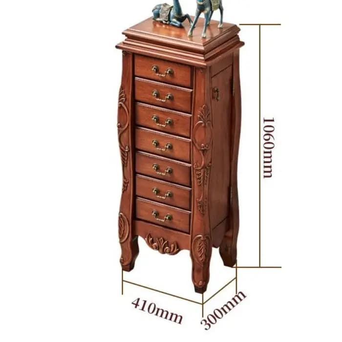 Armoire à bijoux en bois massif