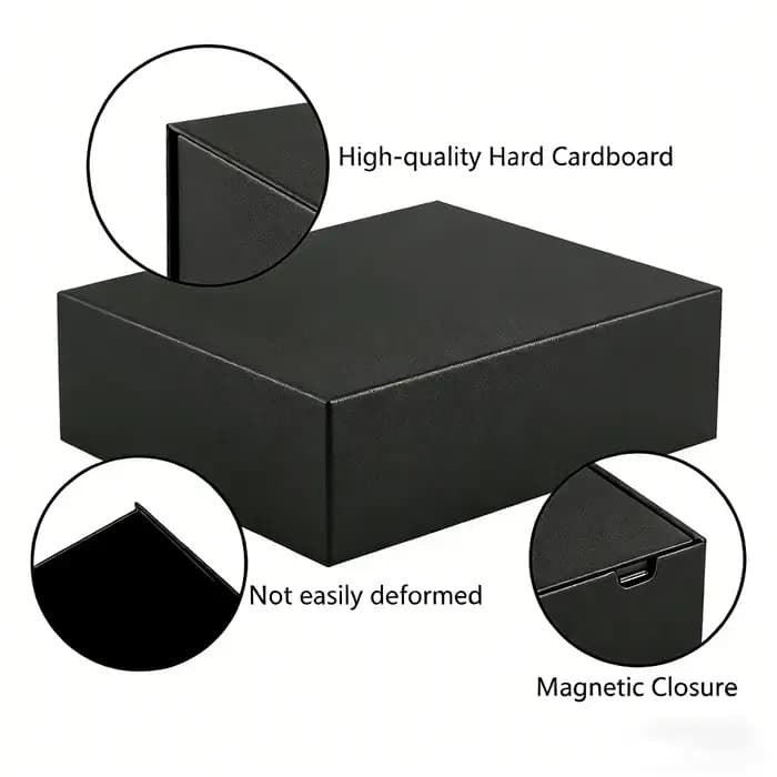 Grande boîte-cadeau magnétique avec couvercle 33x25x12CM