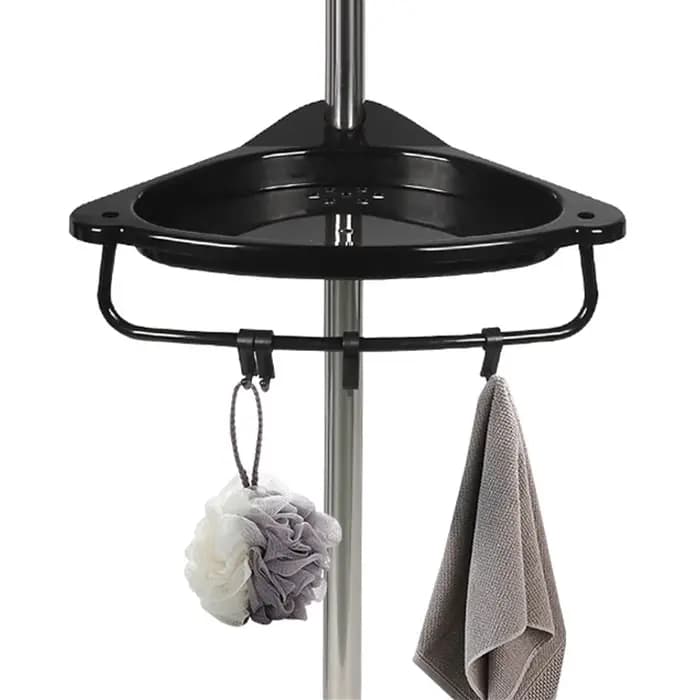 Support de rangement d'angle de salle de bain en acier inoxydable