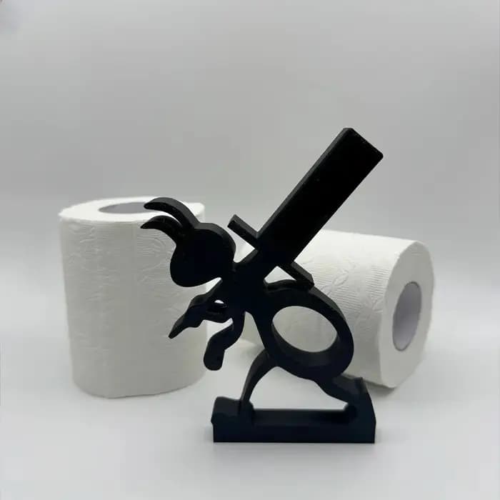 Porte-mouchoirs en forme d'animal mignon et simple - Porte-rouleau de papier minimaliste et pratique