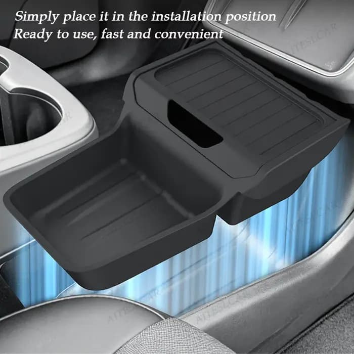 Boîte de rangement pour console centrale Tesla Model Y Standard 2025 2026